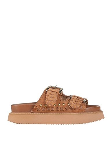 CORAL BLUE Sandals MARRONE Leather