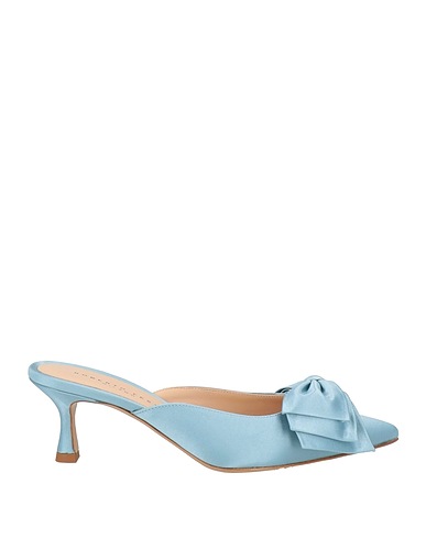 ROBERTO FESTA Mules and clogs Light blue Textile fibres