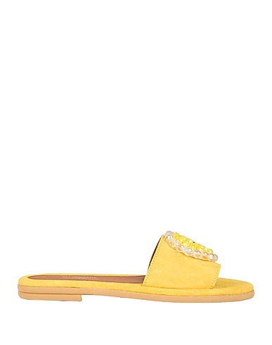 HANDMADE Sandals Yellow Leather