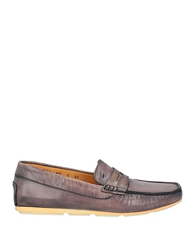 SANTONI Loafers Lead Leather