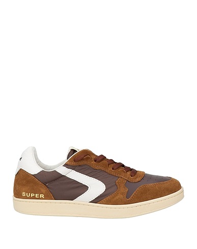 VALSPORT Sneakers Brown Leather, Textile fibers