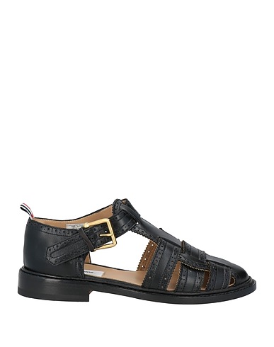 THOM BROWNE Sandals Black Calfskin