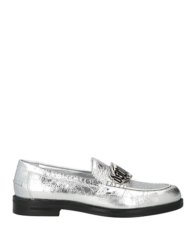 DSQUARED2 Loafers Silver Leather