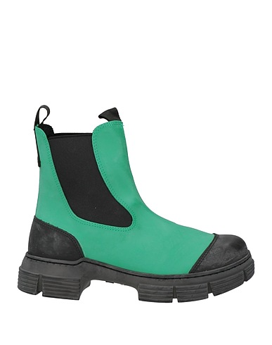 GANNI Ankle boot Green Textile fibers