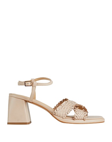 EMANUÉLLE VEE Sandals Beige Leather