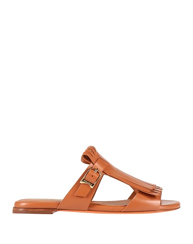 SANTONI Sandals Tan Leather
