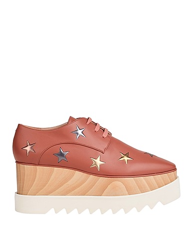 STELLA McCARTNEY Laced shoes Antique rose Textile fibres