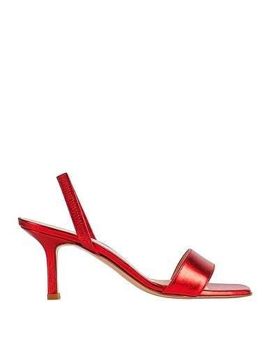 LA MAGDALEINE Sandals Red Leather