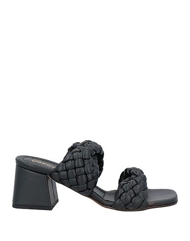 BERVICATO Sandalen Schwarz Leder