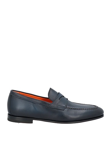 SANTONI Loafers Midnight blue Leather