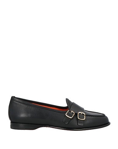 SANTONI Mocassino Nero Pelle