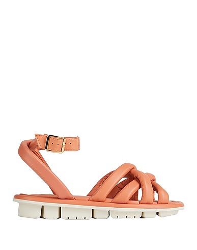 OA NON-FASHION Sandals Salmon pink 100% Calfskin