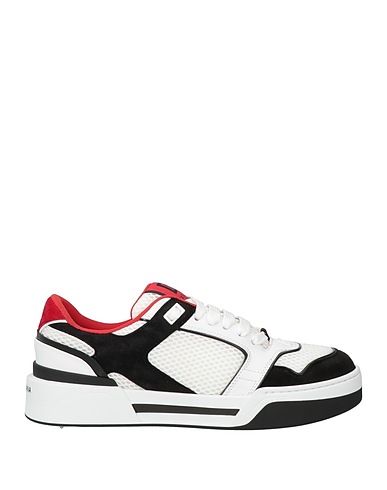 DOLCE&GABBANA Sneakers SNK White 65% Calfskin, 12% Polyester, 11% Viscose, 9% Goat skin, 3% Elastane