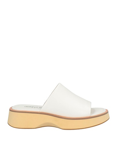EMANUÉLLE VEE Sandals Off white Leather