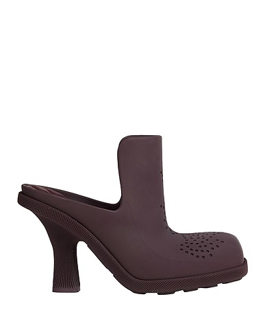 BURBERRY Mules and clogs Plum Rubber