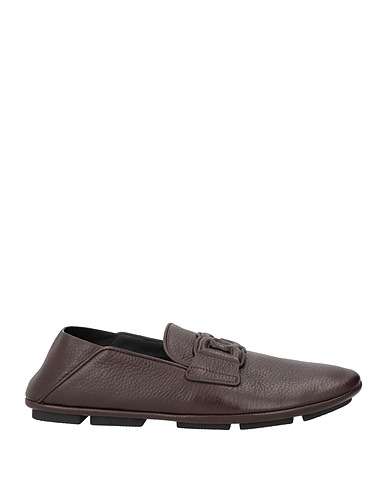 DOLCE&GABBANA Loafers Dark brown 100% Deerskin