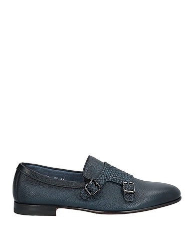 SANTONI Loafers Navy blue Leather