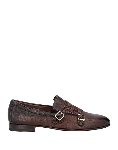 SANTONI Mocassino Testa di moro Pelle