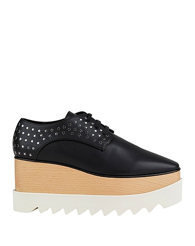 STELLA McCARTNEY Laced shoes Black Textile fibers