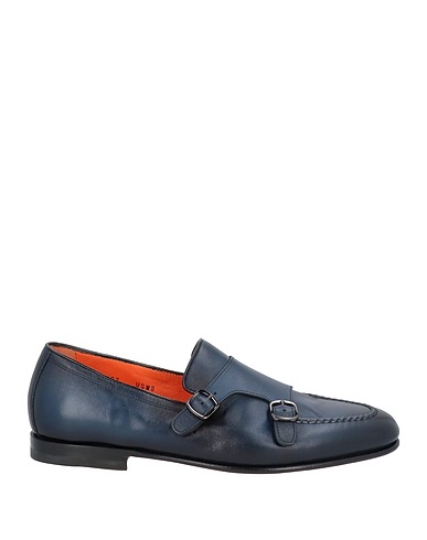 SANTONI Loafers Midnight blue Leather
