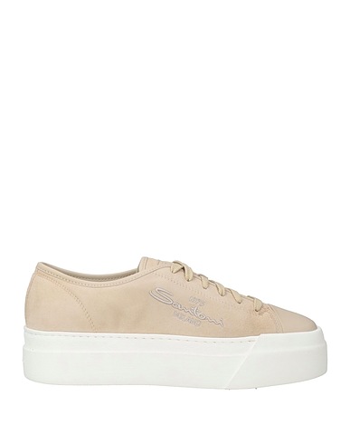 SANTONI Sneakers Light grey Leather