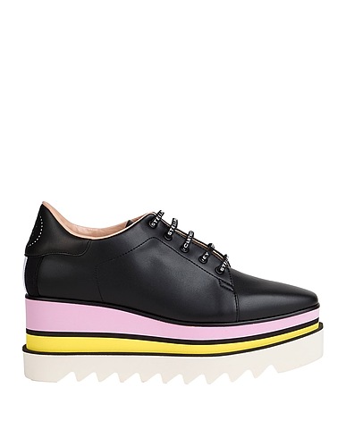 STELLA McCARTNEY Laced shoes Black Textile fibers