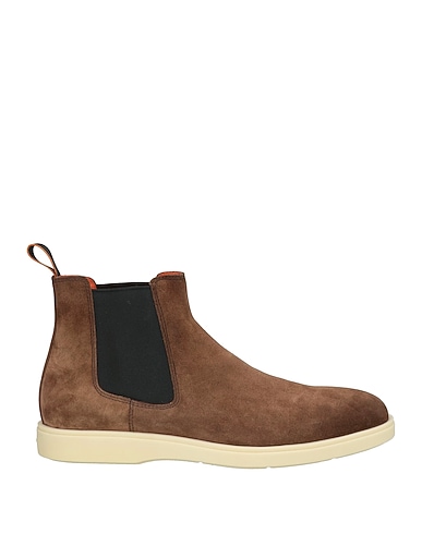 SANTONI Ankle boot Brown Leather