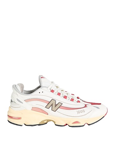 NEW BALANCE Sneakers 1000
 Blanc Cuir, Fibres textiles