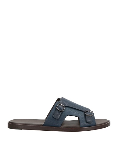 SANTONI Sandals Midnight blue Leather