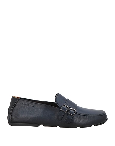 SANTONI Loafers Midnight blue Leather