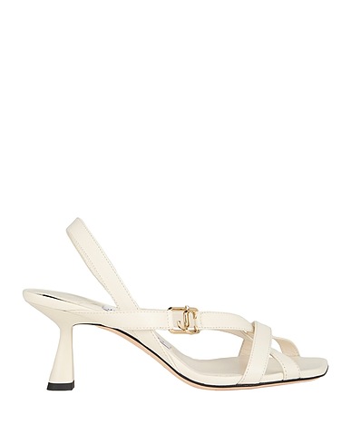 JIMMY CHOO Sandalen Elfenbein Leder