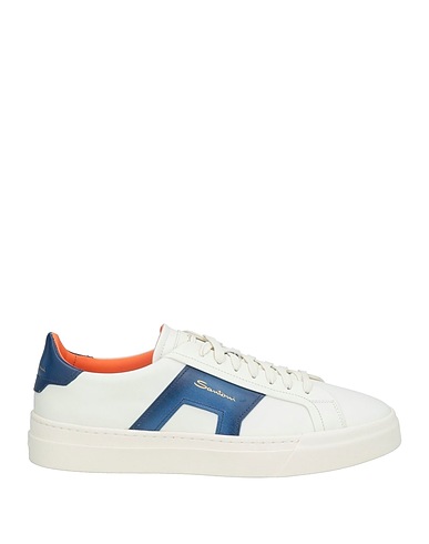 SANTONI Sneakers Weiß Leder