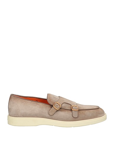 SANTONI Loafers Khaki Leather