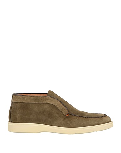 SANTONI Stiefelette Militärgrün Leder