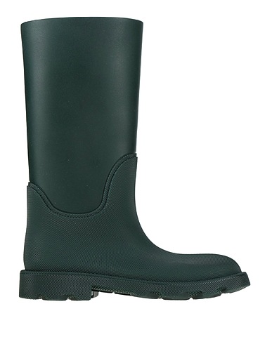 BURBERRY Bottine Vert foncé Caoutchouc