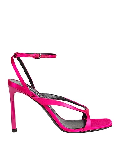 SERGIO ROSSI Sandals Magenta Textile fibres