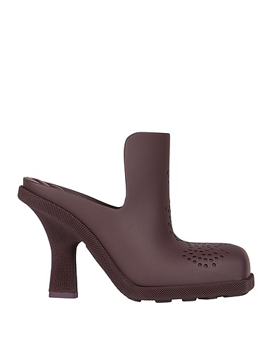 BURBERRY Mules and clogs Chocolate brown Rubber
