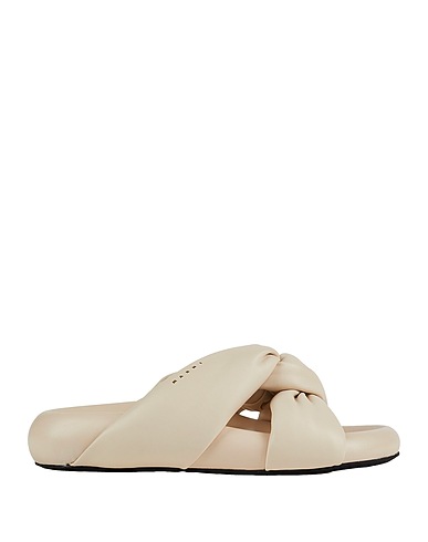 MARNI Sandals Beige Leather