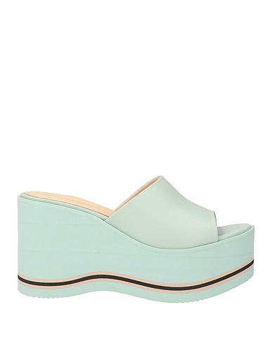 PALOMA BARCELÓ Sandals Turquoise Leather