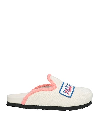 PALM ANGELS Mules and clogs White Textile fibres