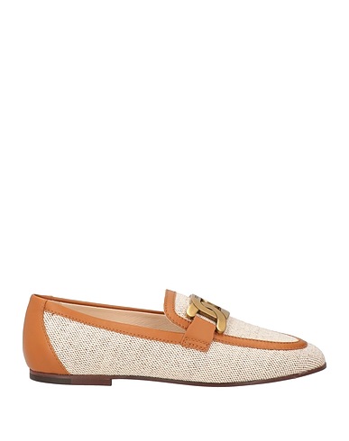 TOD'S Mocassino Cuoio Pelle, Fibre tessili