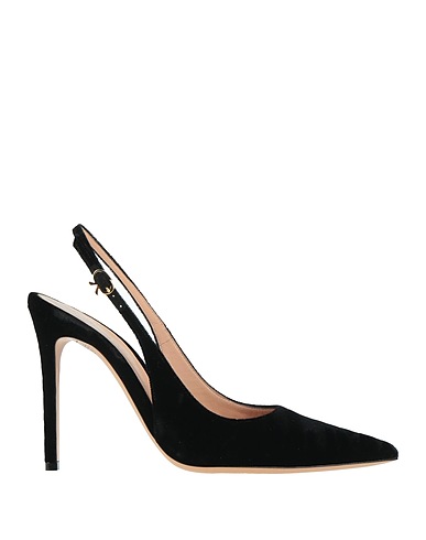 GIANVITO ROSSI Court Black Textile fibres