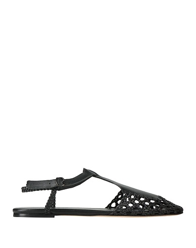 HEREU Ballet flats Black Leather