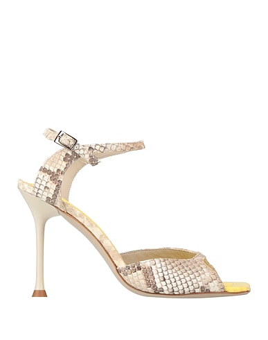 MOROBĒ Sandals Beige Leather