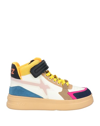 W6YZ Sneakers White Calfskin, Synthetic fibers