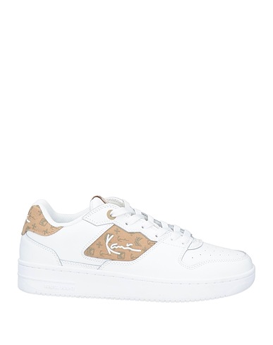 KARL KANI Sneakers White Leather, Textile fibers
