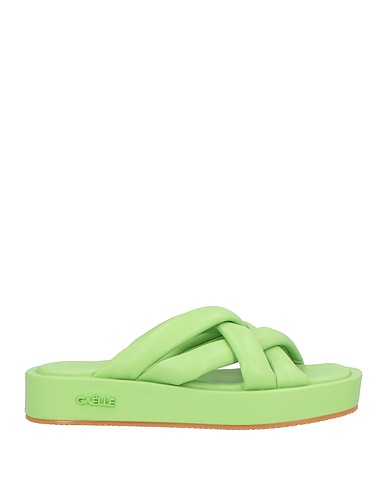 GAëLLE Paris Sandals Light green Textile fibres