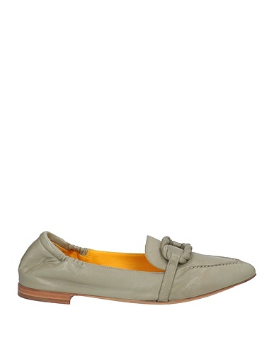 MARA BINI Loafers Sage green Leather