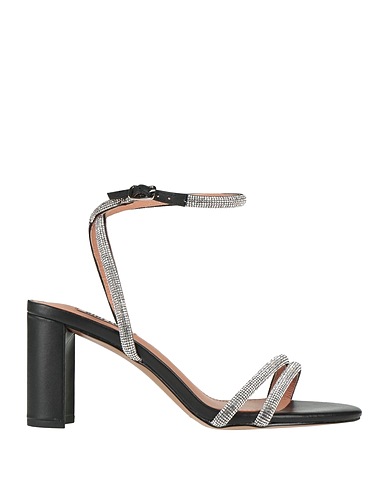 BIBI LOU Sandals Black Textile fibres