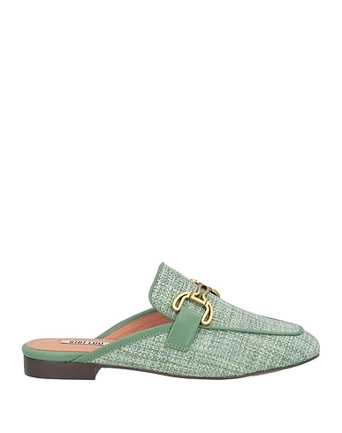 BIBI LOU Mules and clogs Sage green Textile fibers